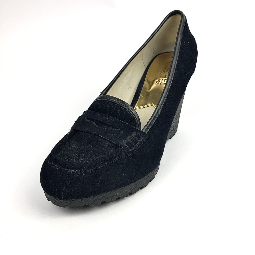 Michael Kors WOMEN'S Leather Wedge Loafer 8.5 M